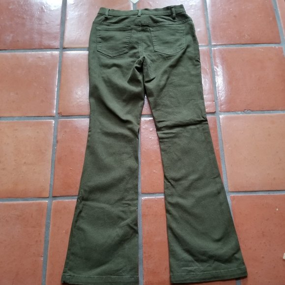 VENUS Mid Rise Olive Green Bootcut Jean - Picture 2 of 10